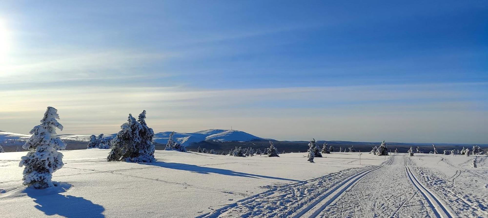 Kaupinmaja, Yllaes, Aekaeslompolo, Lapland - Log Cabin With Lake And Fell Scenery Extérieur photo